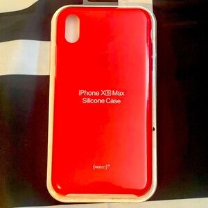 Apple iPhone XS Max Silicone Case Set - Navy, Peach, Scarlet